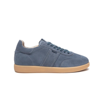 NeroGiardini Sneakers Bassa Uomo in Camoscio Avio - MARIO SPATARELLA