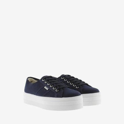 Sneakers Bassa Donna Platform Blu 109200 BARCELONA MARINO Victoria 