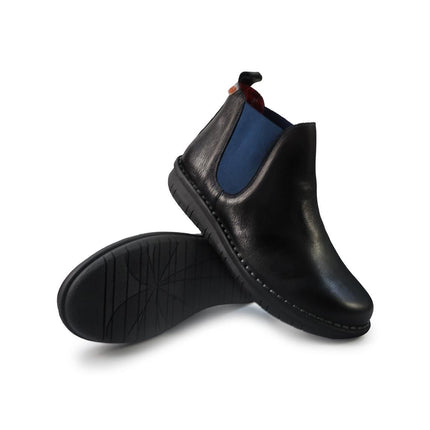 Jungla Stivaletti Chelsea Donna in Pelle Nero - MARIO SPATARELLA