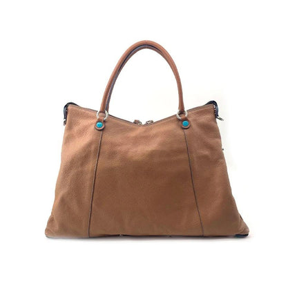 Gabs Borsa Donna Shopper Trasformabile in Pelle Ghianda Cuoio - MARIO SPATARELLA