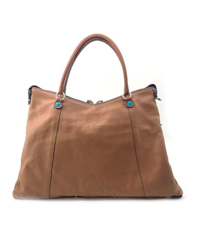 Gabs Borsa Donna Shopper Trasformabile in Pelle Ghianda Cuoio - MARIO SPATARELLA