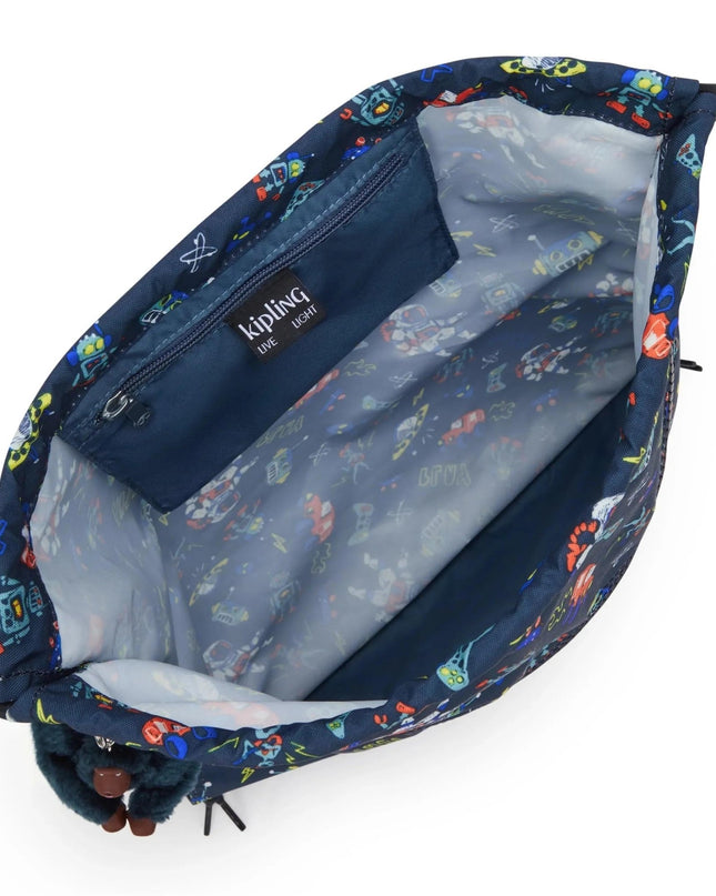 Kipling Sacca in Tessuto Fantasia Space game - MARIO SPATARELLA