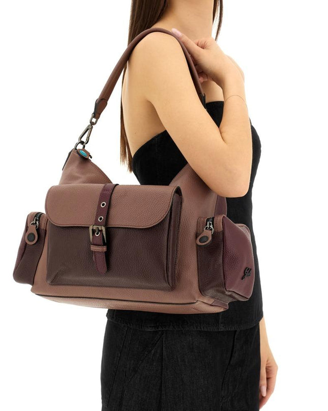 Gabs Borsa Donna Spalla e Tracolla in Pelle Multicolor DEA TG L BURGUNDY CHIANTI BALSAMICO Gabs 