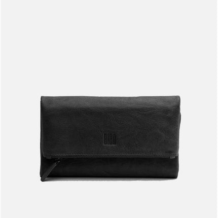 Biba Portafoglio Lungo in Pelle Nero con Portamonete - MARIO SPATARELLA