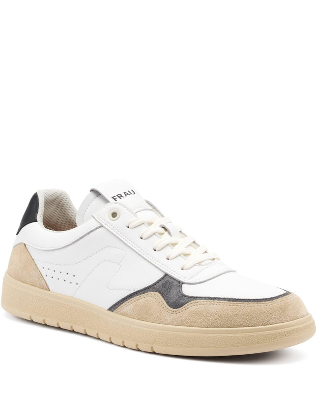 Frau Sneakers Uomo Bassa in Pelle Bianca Siberia 11D1 SIBERIA Frau 
