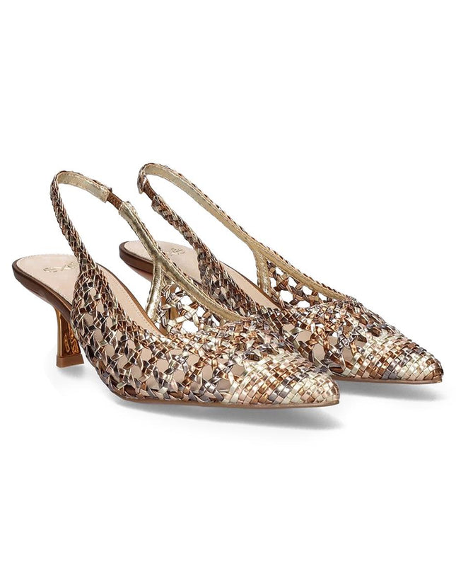 Exe Chanel Sling Back Donna Intrecciato Laminato Multicolor SELENA 851 METAL Exe 