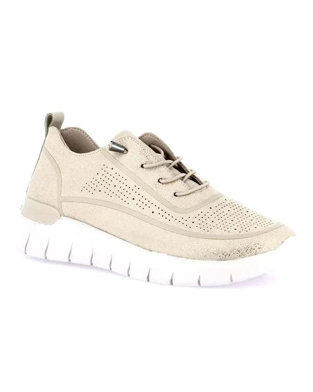 Grunland Sneakers Suer Leggera Donna Beige - MARIO SPATARELLA