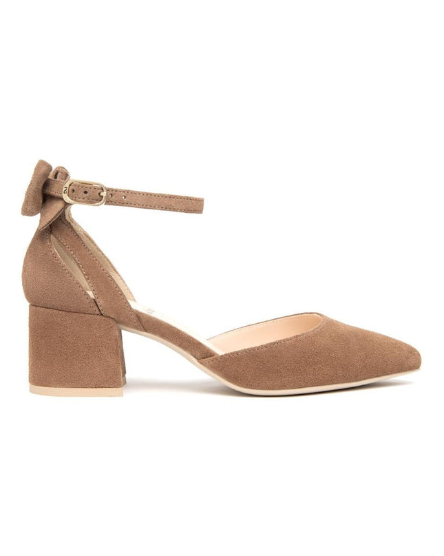 NeroGiardini Chanel Mary Jane con Cinturino e Tacco in Camoscio Mou - MARIO SPATARELLA