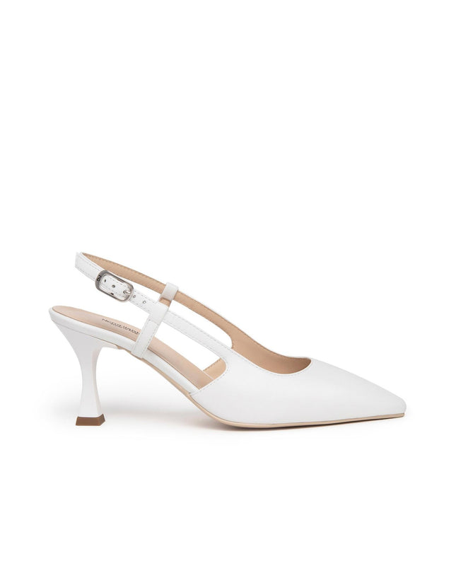 Nero Giardini Chanel a Punta in Pelle Bianca E409331DE BIANCO 707 Nero Giardini 