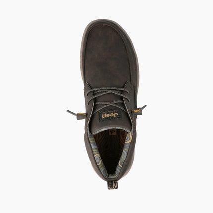 Jeep Polacchine Uomo in Ecopelle Brown Marrone SAMOA MID DARK BROWN Jeep Footwear 