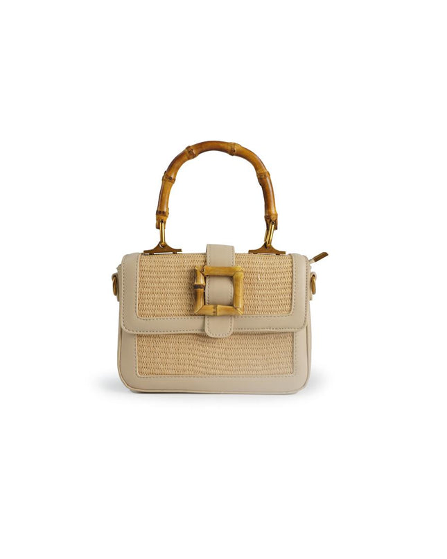 Exe Borsa a Mano in Rafia con Tracolla BA529-11 RAFFIA BEIGE Exe 