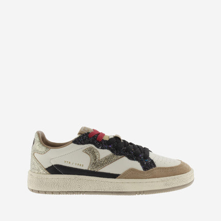 Sneakers Victoria Donna Bassa in Pelle Taupe Glitter Multi 8806113 SMASH GLITTER Victoria 