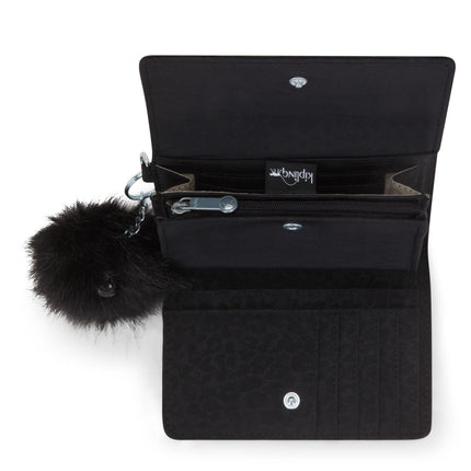 Portafogli Donna Multitasche con Portachiavi Nero PIXI SHIMMERING SPORTS Kipling 