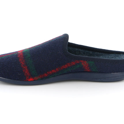 Pantofole Uomo Feltro di Lana Blu CI2422 GAFO BLU Grunland 