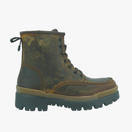 Anfibi Uomo in Pelle COMBAT MOC RUST Jeep Footwear 