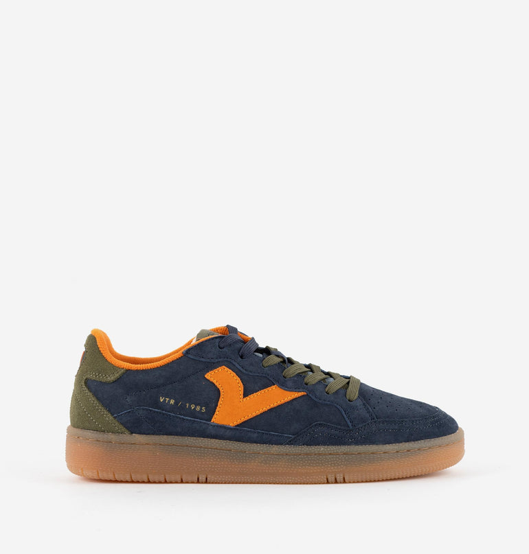 Victoria Sneakers Uomo Bassa in Pelle Blu Multi 8806111 SMASH U MARINO Victoria 
