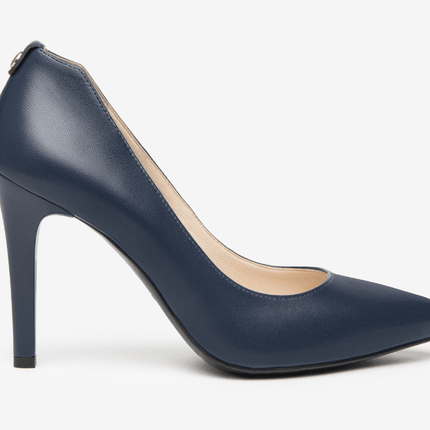 Nero Giardini Decollete Tacco Spillo in Pelle Blu - MARIO SPATARELLA