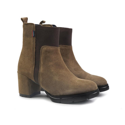 Callaghan Stivaletti Chelsea Donna con Tacco in Camoscio Tartufo 31019 PANDORA TRUFA Callaghan 