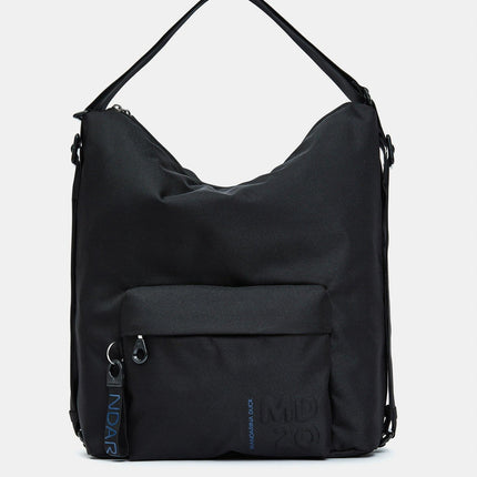 Mandarina Duck Borsa Convertibile Zaino Tessuto Nero QMT09 MD20 BLACK Mandarina Duck 