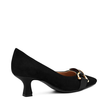 Decolletè Punta Camoscio Nero 64A2 NERO Frau 