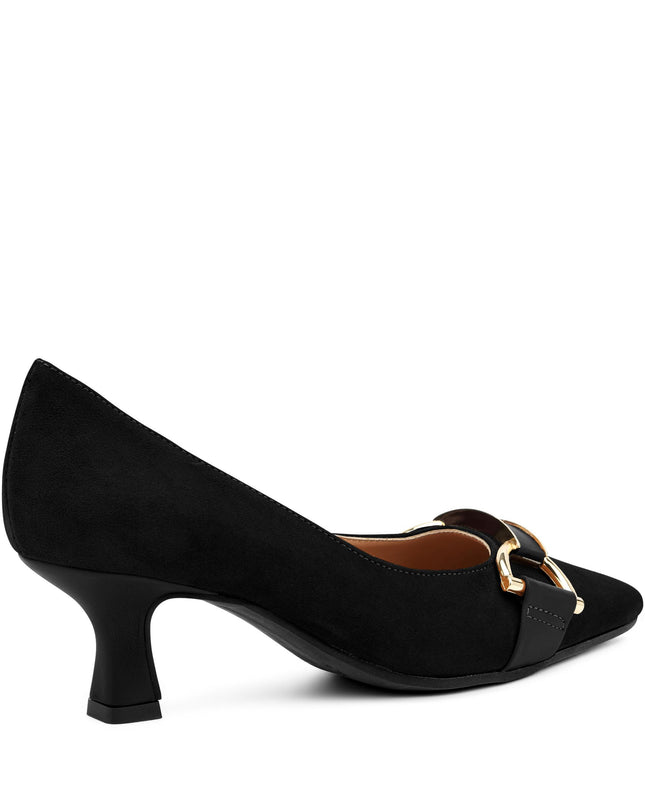 Decolletè Punta Camoscio Nero 64A2 NERO Frau 