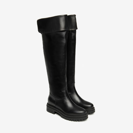 Nero Giardini Stivali Donna Gamba Alta Elasticizzata al Polpaccio Nero I514840D NERO 100 Nero Giardini 