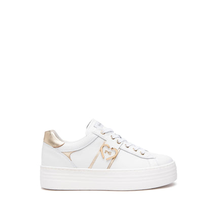 Nero Giardini Sneakers Donna Platform in Pelle Bianca E513022D BIANCO 707 Nero Giardini 