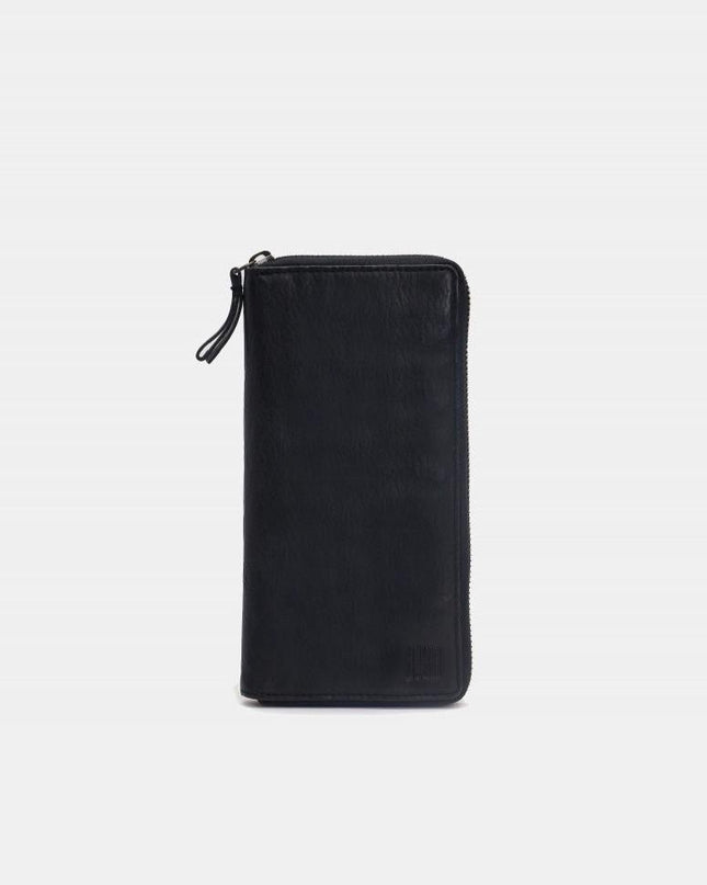 Biba Portafogli Donna Lungo con Zip in Pelle Nera - MARIO SPATARELLA