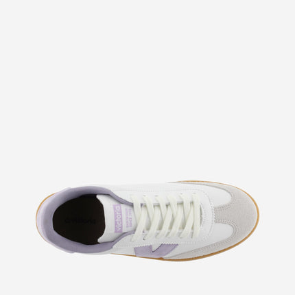 Victoria Sneakers Bassa Donna Bianco Lilla - MARIO SPATARELLA