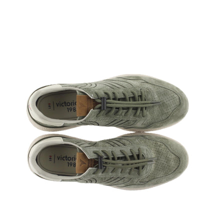 Victoria Sneakers Uomo in Camoscio Verde Kaki 8805104 ANIMA SUEDE KAKI Victoria 