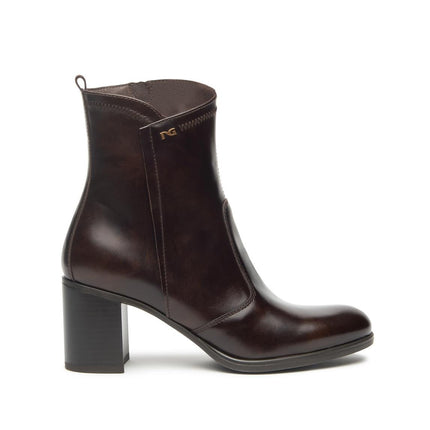 Nero Giardini Stivaletti Tronchetti Donna Pelle Testa di Moro - MARIO SPATARELLA