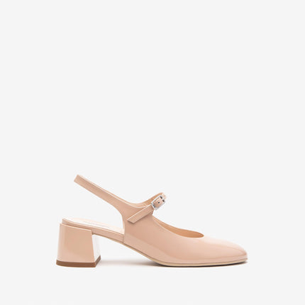 Nero Giardini Chanel Sling Back in Vernice Cipria E512341D CIPRIA 614 Nero Giardini 