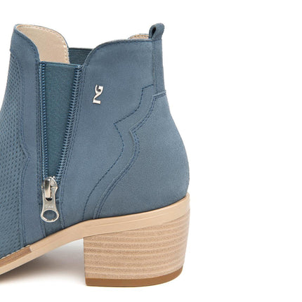 NeroGiardini Stivaletti Donna in Camoscio Avio - MARIO SPATARELLA