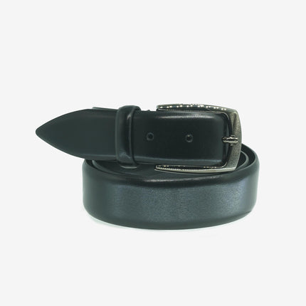 Cintura Uomo in Pelle Nera CINTURA NERA OPACO Spatarella 