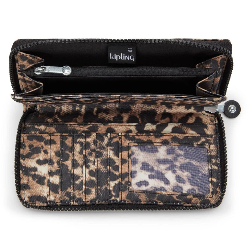 Kipling Portafogli Lungo Donna in Tessuto Anmalier Leopardo - MARIO SPATARELLA