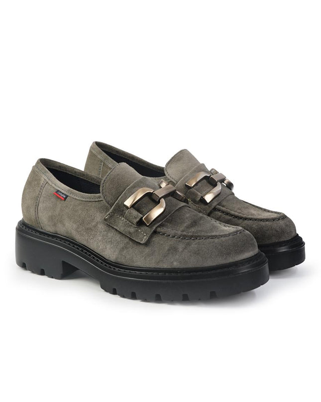 Callaghan Mocassini Donna con Morsetto in Camoscio Nutria - MARIO SPATARELLA