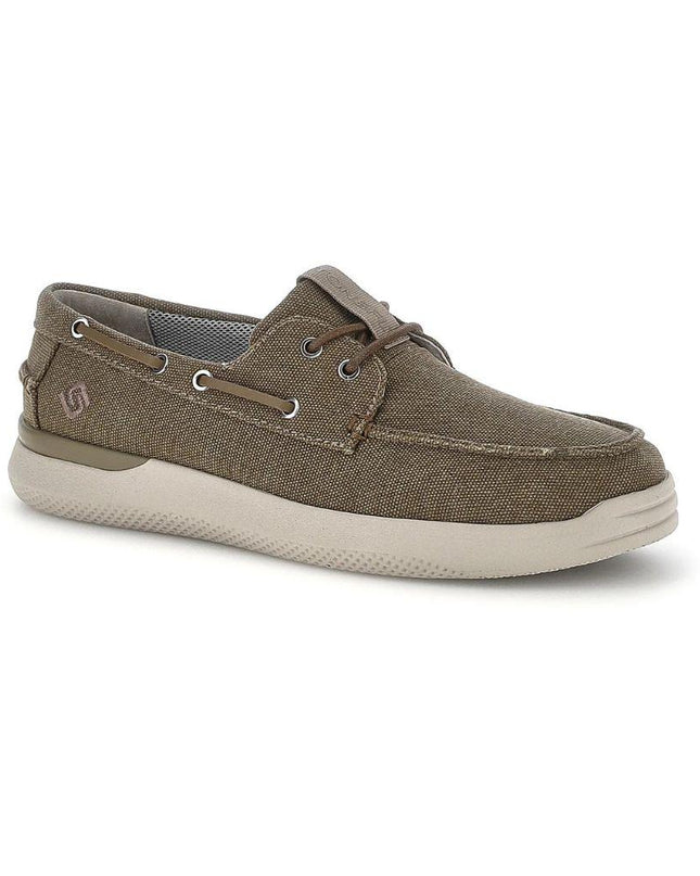 Stonefly Scarpa Uomo Barca in Tessuto Canvas Olive 223465 CUSTER DARK OLIVE Stonefly 