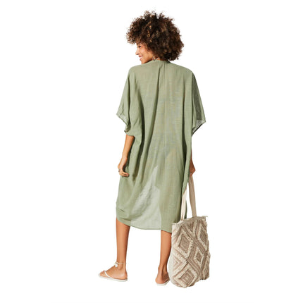 Kimono Estivo Lungo Verde KIMONO ESTIVO MBK5004B La Mano Boho 