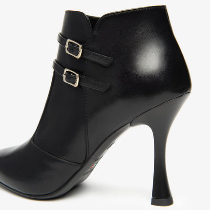 Nero Giardini Stivaletti Donna con Doppio Cinturino in Pelle Nero - MARIO SPATARELLA