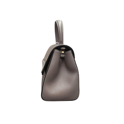 Frau Borse Donna a Mano con Tracolla in Pelle Taupe B819 CREEK TAUPE Frau 