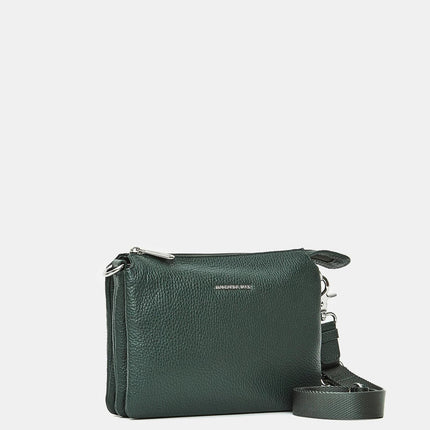 Mandarina Duck Pochette con Tracolla  in Pelle Pine Green FZT12 MELLOW LEATHER PINE GREEN Mandarina Duck 