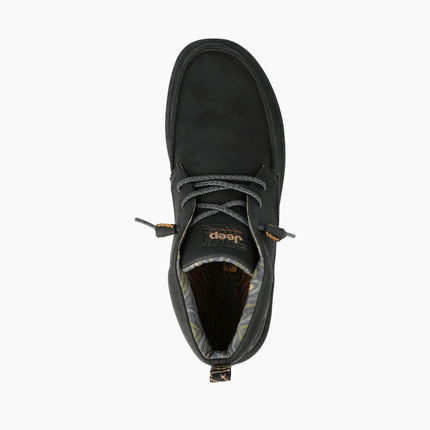 Jeep Polacchine Uomo in Ecopelle Nero SAMOA MID BLACK Jeep Footwear 