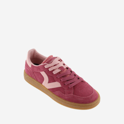 Victoria Sneakers Bassa Donna in Pelle Fucsia - MARIO SPATARELLA