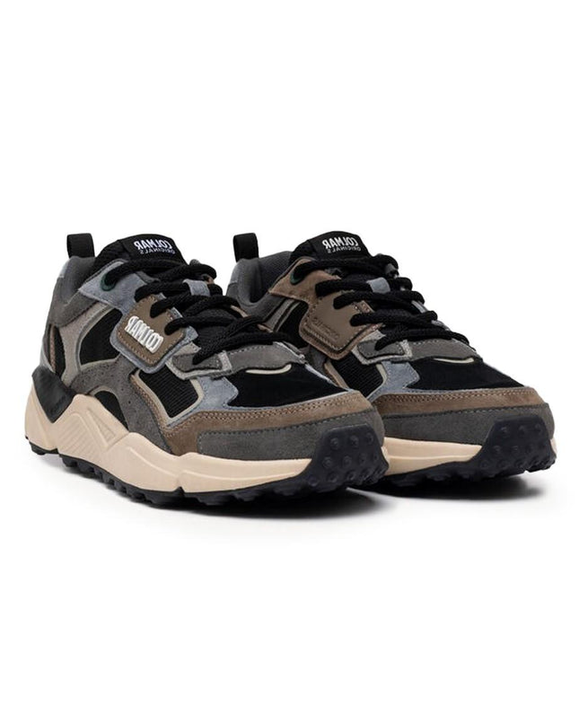 Sneakers Colmar Uomo in Pelle Nero Multicolor GARNER GROUNDS 066 BLACK Colmar 