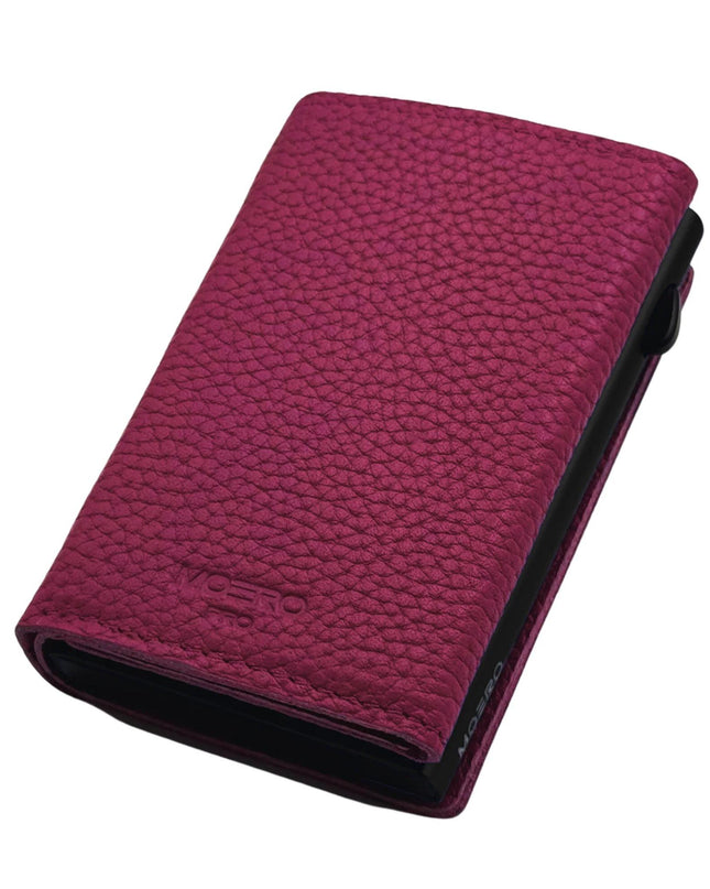 Moero Pro Plus Bottolato Magenta Zip Portafoglio Slim - MARIO SPATARELLA