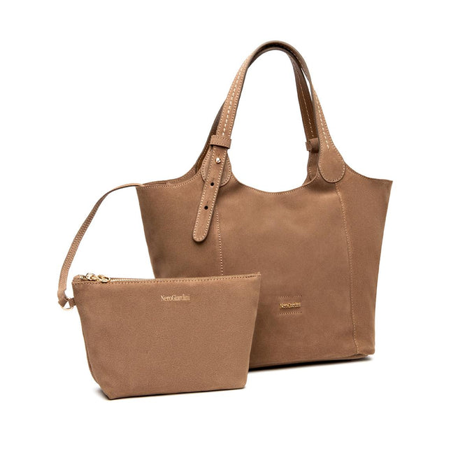 NeroGiardini Borsa Donna Shopper in Camoscio Mou E644145D MOU 442 Nero Giardini Borse 
