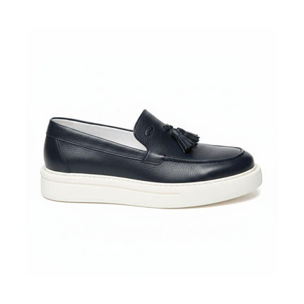 Mocassini Nappina Uomo Pelle Blu TAGO 7 BLU Rogal's 