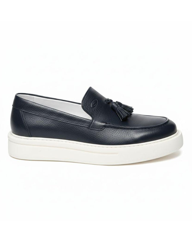 Mocassini Nappina Uomo Pelle Blu TAGO 7 BLU Rogal's 