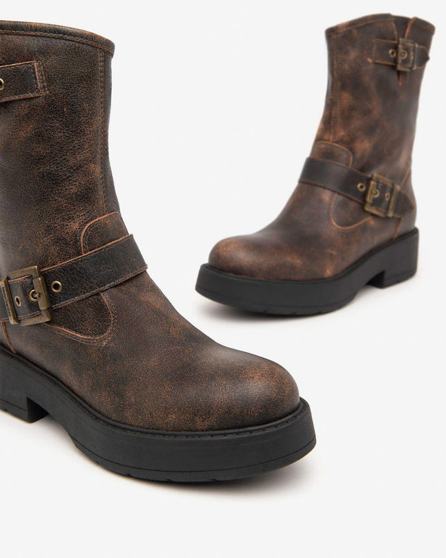 Nero Giardini Stivaletti Donna in Pelle Marrone - MARIO SPATARELLA