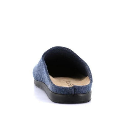Pantofole Uomo Feltro di Lana Blu - MARIO SPATARELLA